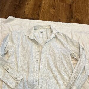 Bar III White Dotted Dress Shirt